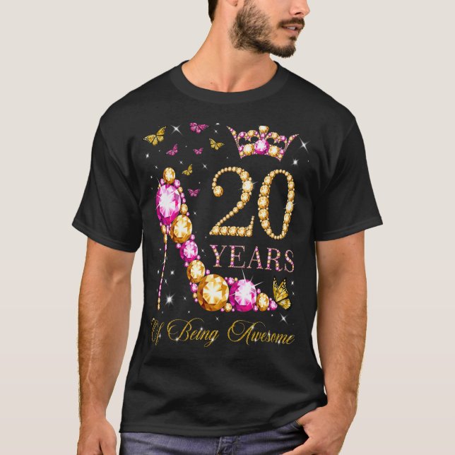 Camiseta 20 años de ser increíble 20 años (Anverso)