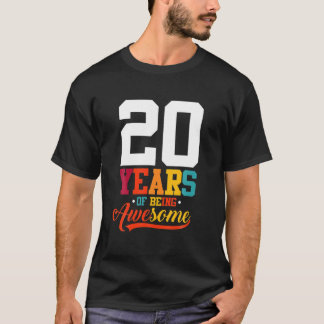 Camiseta 20 Años De Ser Regalos Aterradores 20 Años
