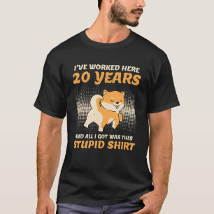 Camiseta 20 Años De Servicio Aniversario De La Empresa 20 A