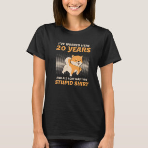 Camiseta 20 Años Del Aniversario De La Compañía De Servicio