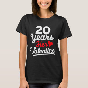 Camiseta 20 Años Su San Valentín _ Aniversario Parejas Día 