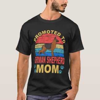 Camiseta 20 Ascendido a Mamá de Pastor Alemán Pastor Alemán