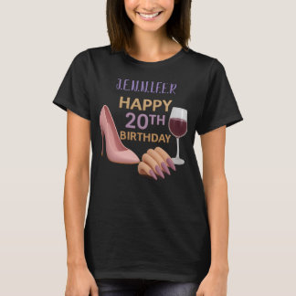 Camiseta 20 birthday for girl Women's Basic T-Shirt