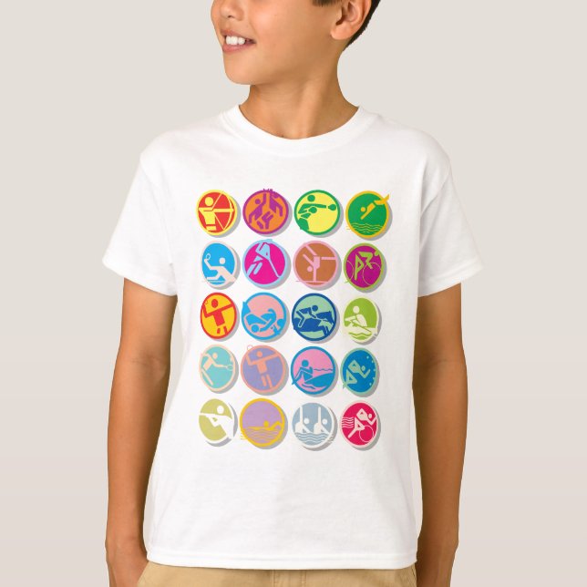 Camiseta 20 botones deportivos geniales (Anverso)