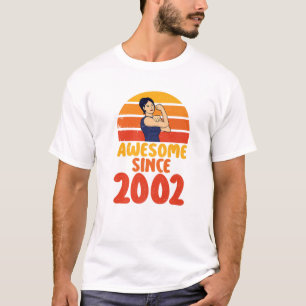 Camiseta 20 Chicas De Cumpleaños Veinte Años. 2002 Vigésimo