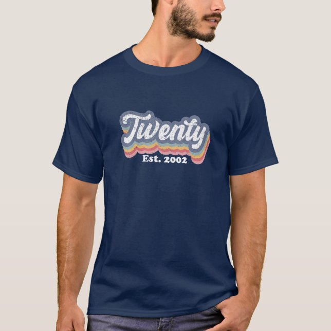 Camiseta 20 Chicas De Cumpleaños Veinte Años. 2002 Vigésimo (Anverso)