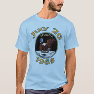 Camiseta 20 de julio de 1969 misión de Apolo 11 en la luna