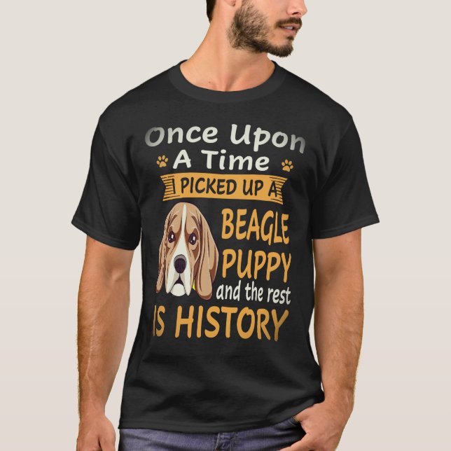 Camiseta 20 Érase Una Vez -  Cachorro Beagle Beagle (Anverso)