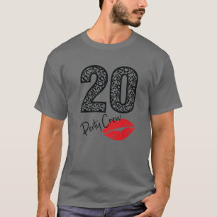 Camiseta 20 Fiestas Crew Beer Gift 20 Años Feliz