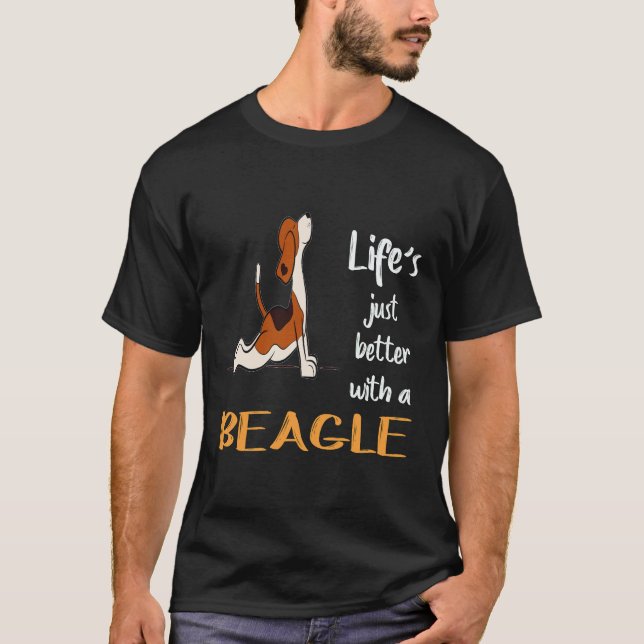 Camiseta 20 La vida es mejor con un Beagle (Anverso)