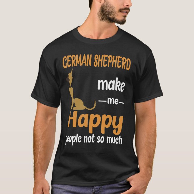 Camiseta 20 Pastores Alemanes No Me Hacen Feliz Tanto (Anverso)