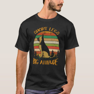 Camiseta 20 patas cortas gran actitud lindo pastor alemán
