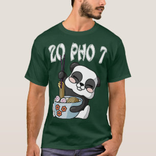 Camiseta 20 Pho 7 Kawaii Panda RamenOtaku Noodles Bowl