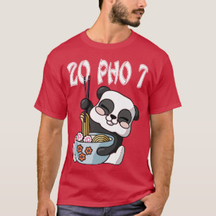 Camiseta 20 Pho 7 Kawaii Panda RamenOtaku Noodles Bowl