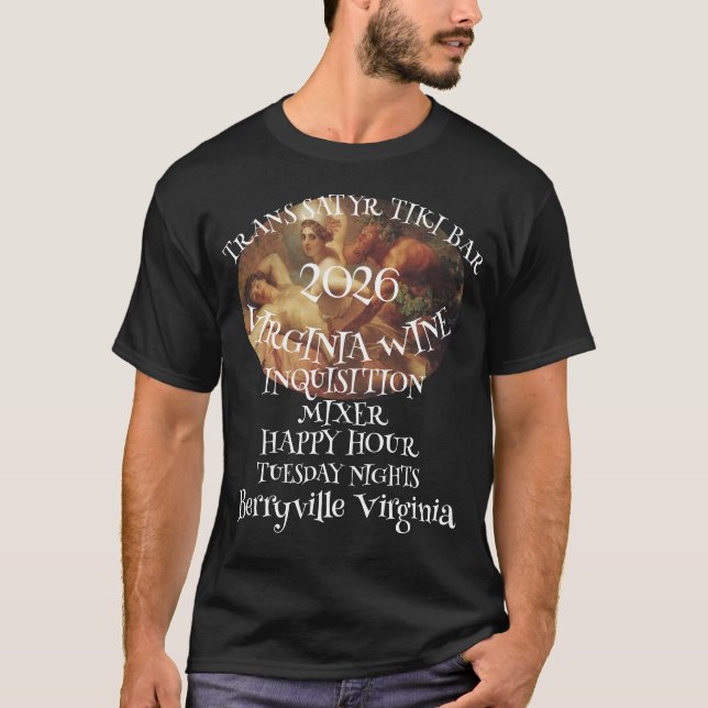 Camiseta 20## TRANS SATYR TIKI Bar Happy HOUR (Anverso)