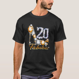 Camiseta 20 y fabuloso Diamante C de 20 años