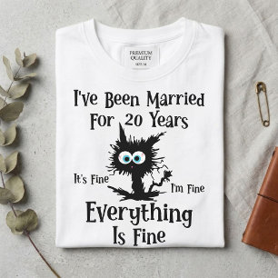 Camiseta 20 Year Anniversary Gift Custom Anniversary Shirt
