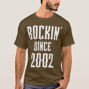 Camiseta 20 Year Old Classic Rock Metal Music 2002 20th Bir