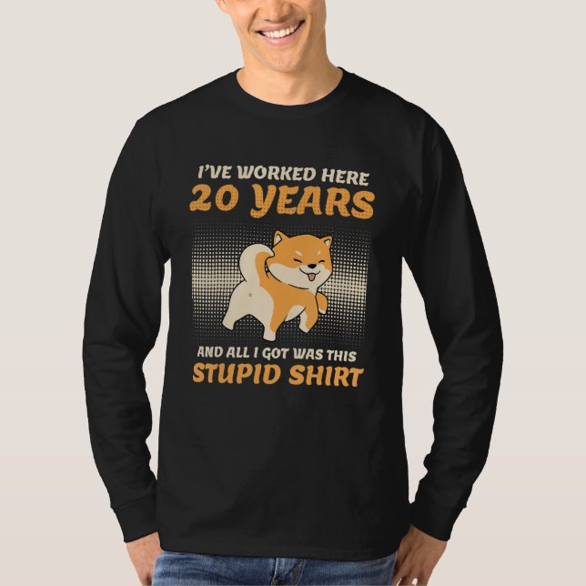 Camiseta 20 Years Of Service Company Anniversary 20 Years A (Anverso)