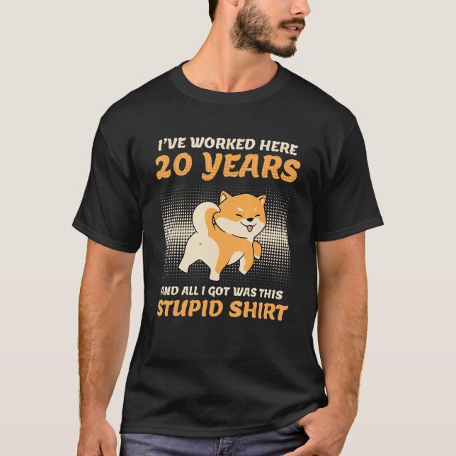Camiseta 20 Years Of Service Company Anniversary 20 Years A (Anverso)