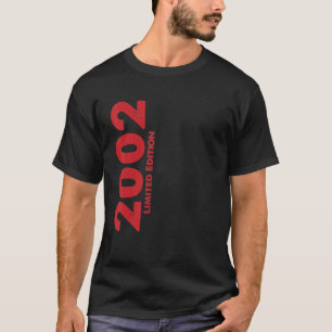 Camiseta 20 Years Old Birthday Vintage Born In 2002