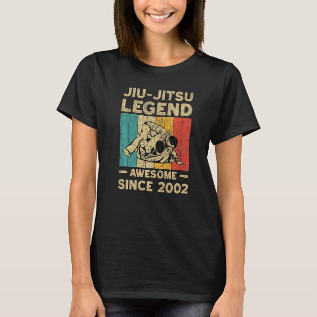 Camiseta 20 Years Old BJJ Jiu Jitsu Legend Awesome Since 20 (Anverso)