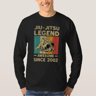 Camiseta 20 Years Old BJJ Jiu Jitsu Legend Awesome Since 20