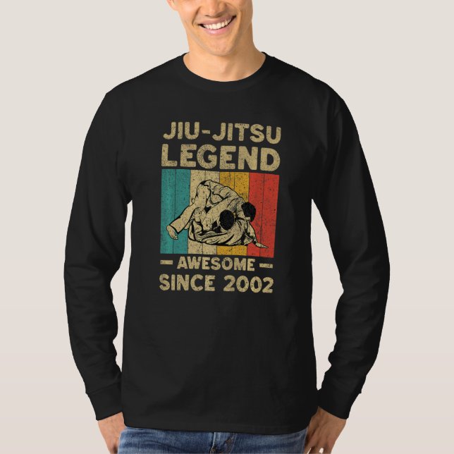 Camiseta 20 Years Old BJJ Jiu Jitsu Legend Awesome Since 20 (Anverso)
