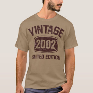 Camiseta 20 Years Old Vintage 2002 Limited Edition 20th Bir