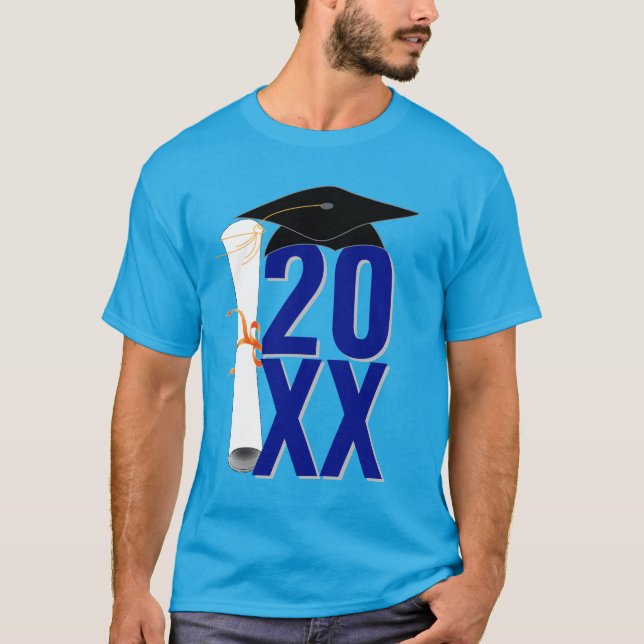 Camiseta 20XX Graduación de licenciatura y diploma (Anverso)