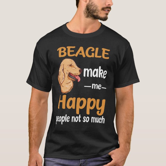 Camiseta 215 Beagle Hazme Feliz (Anverso)