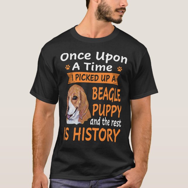 Camiseta 219 Una Con Una Vez Beagle Cachorro (Anverso)