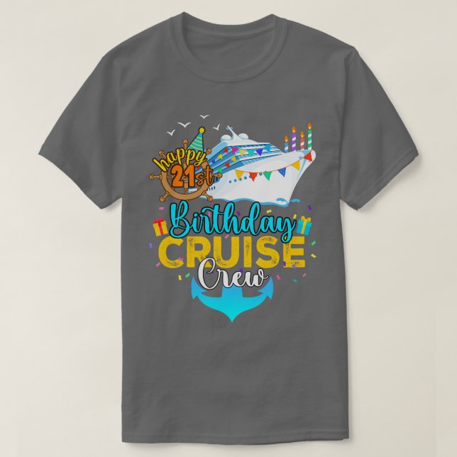 Camiseta 21.ª Crucero De Cumpleaños (Diseño del anverso)