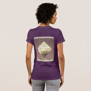 Camiseta 21° Aniversario Boda Brass e Iolite 