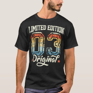 Camiseta 21 Años 2003 Decorativo F