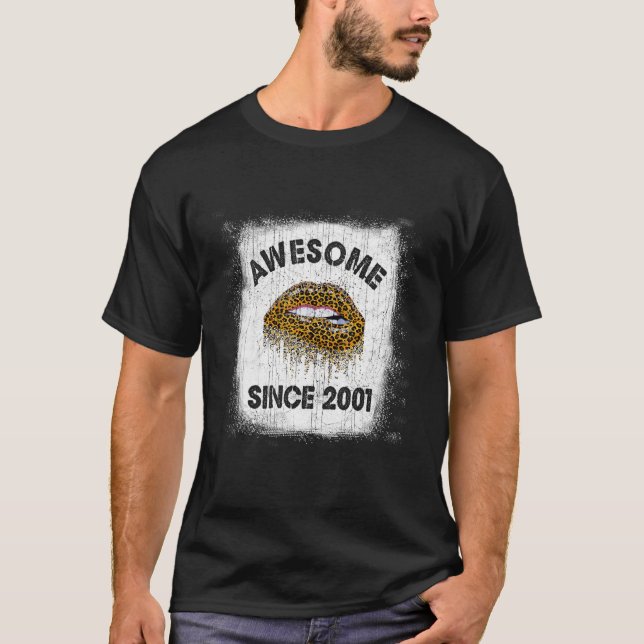 Camiseta 21 años alucinante desde 2001 Leopard L (Anverso)
