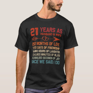 Camiseta 21 años como marido