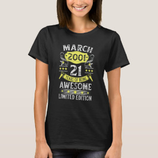 Camiseta 21 años de antigüedad impresionante desde marzo de