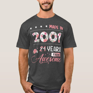 Camiseta 21 años de edad 21ª nacida en 2001 Chica