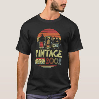 Camiseta 21 años de edad hecha en 2002 Vintage 21st Birthda