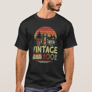 Camiseta 21 años de edad hecha en 2002 Vintage 21st Birthda