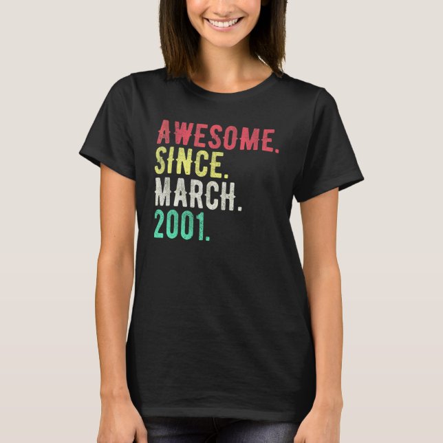 Camiseta 21 años de edad marzo 2001 (Anverso)