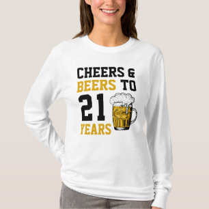 Camiseta 21 años de júbilo y cerveza a 21 años