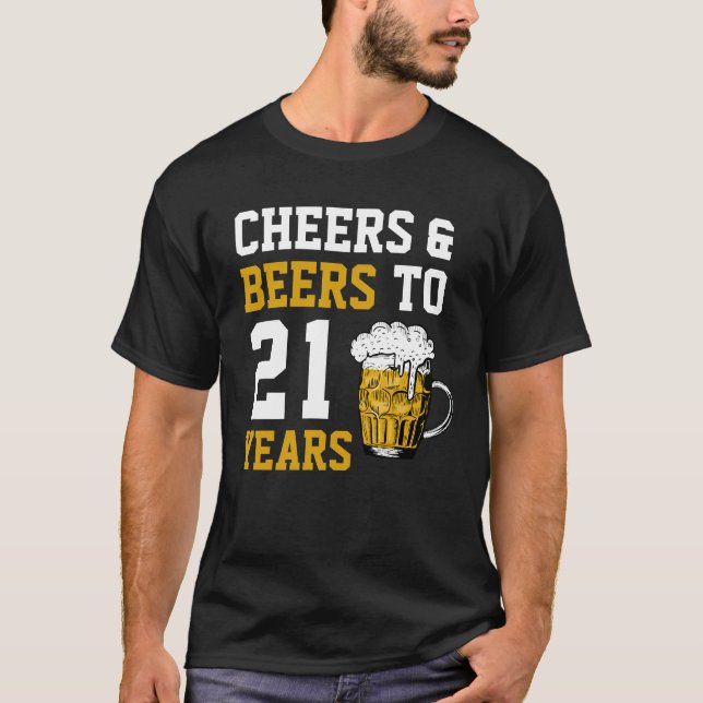 Camiseta 21 años de júbilo y cerveza a 21 años (Anverso)