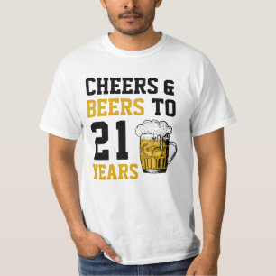 Camiseta 21 años de júbilo y cerveza a 21 años