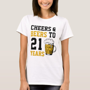 Camiseta 21 años de júbilo y cerveza a 21 años