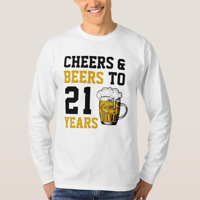 Camiseta 21 años de júbilo y cerveza a 21 años (Anverso)