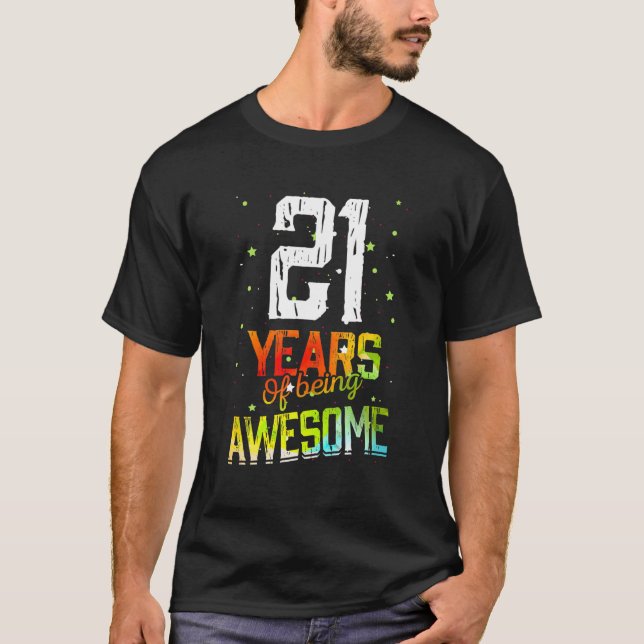 Camiseta 21 Años De Ser Regalos Aterradores 21 Años 21 (Anverso)