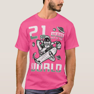 Camiseta 21 Años Fuera De Este Mundo, 21er Cumpleaños Skate