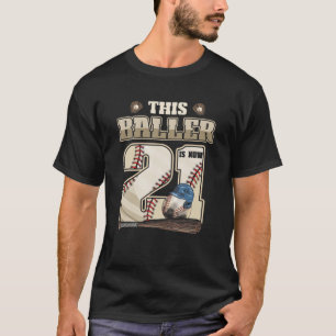 Camiseta 21 Años Niños De Béisbol De Veintiún Años